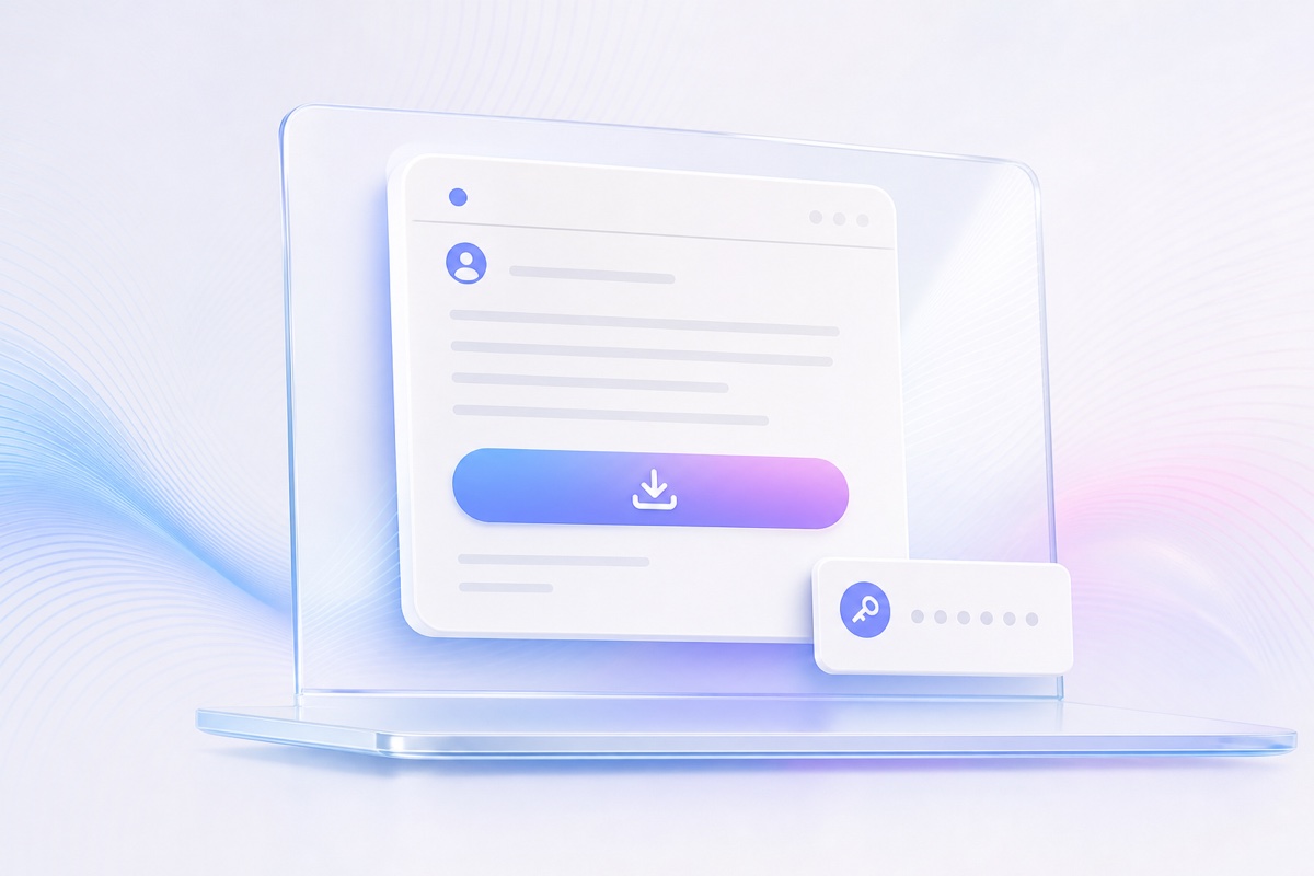 Emciee download link and setup code arriving on a Mac